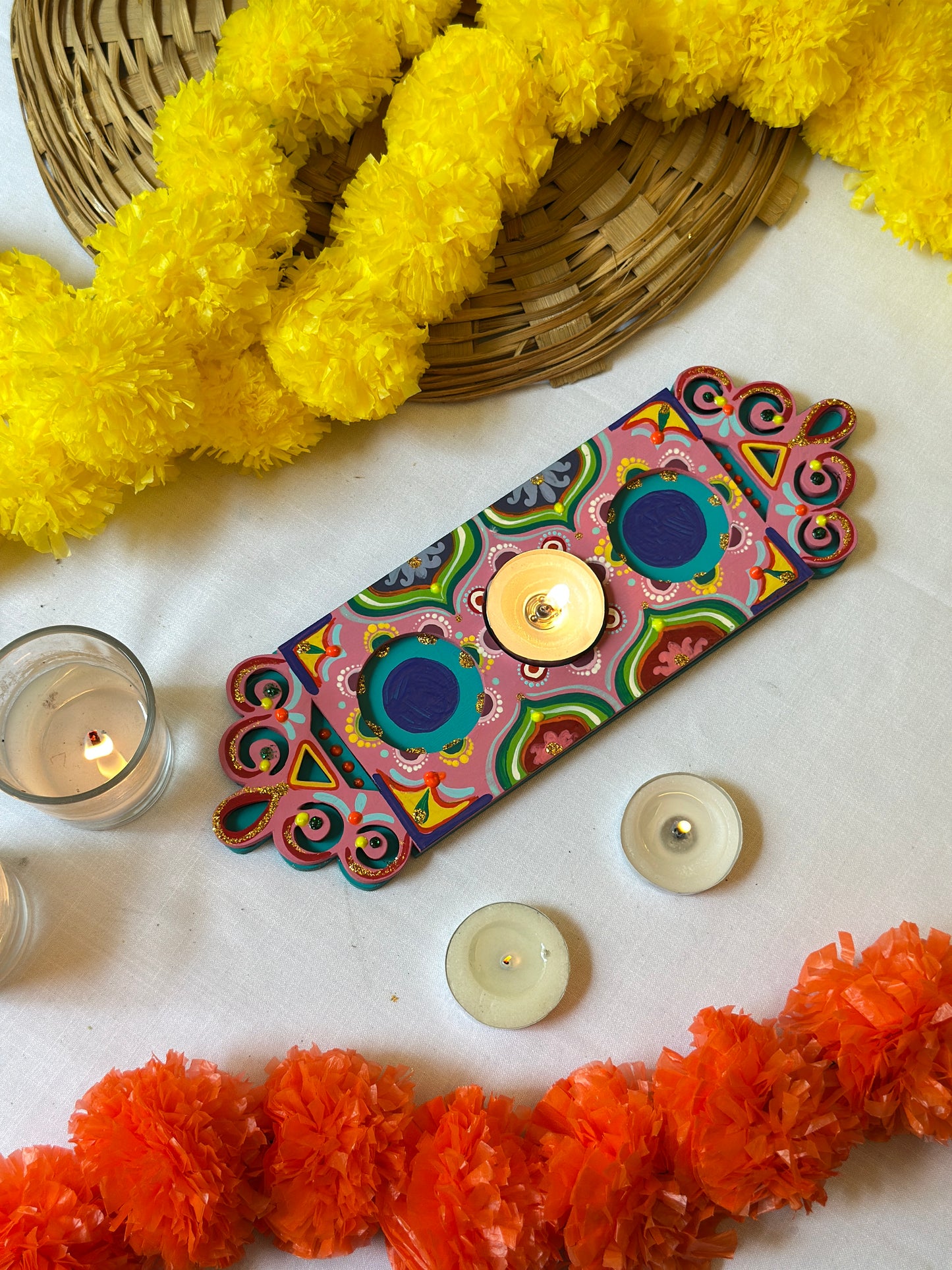Deepmala - Tea Light Holder Tray