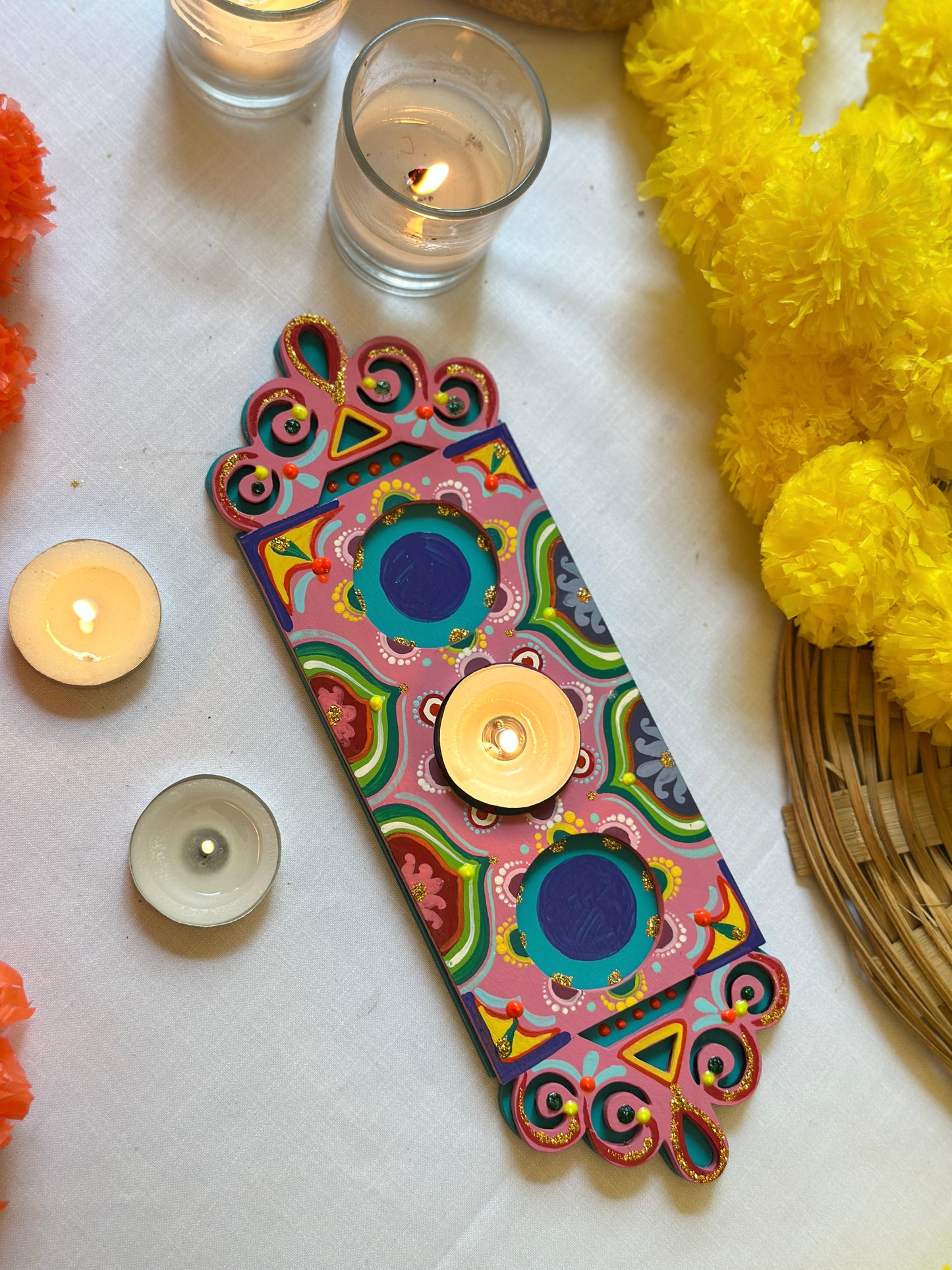 Deepmala - Tea Light Holder Tray