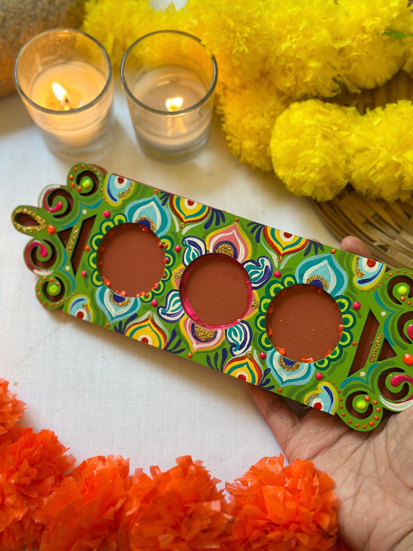 Deepmala - Tea Light Holder Tray