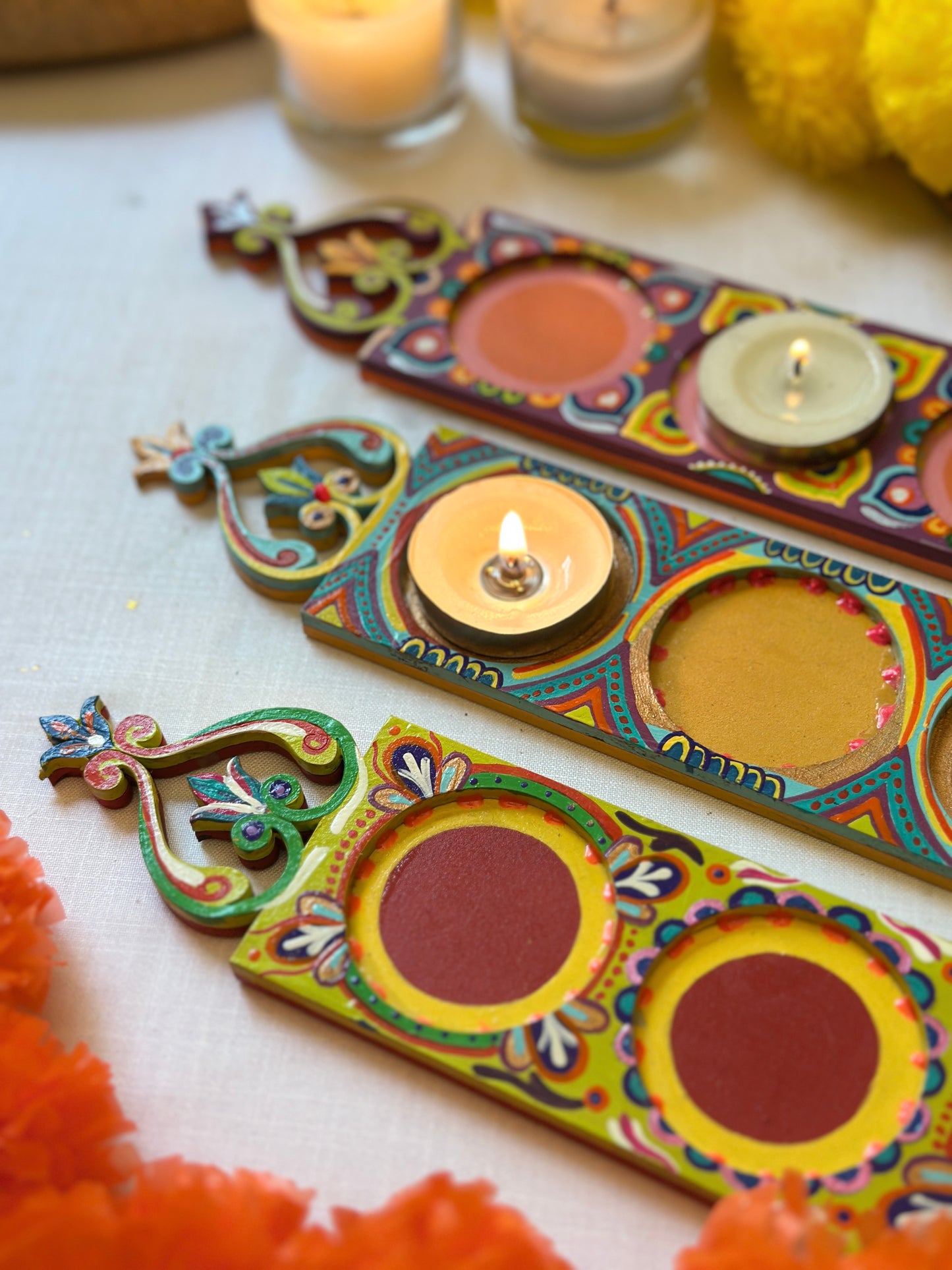 Rangeela - Tea Light Holder Tray