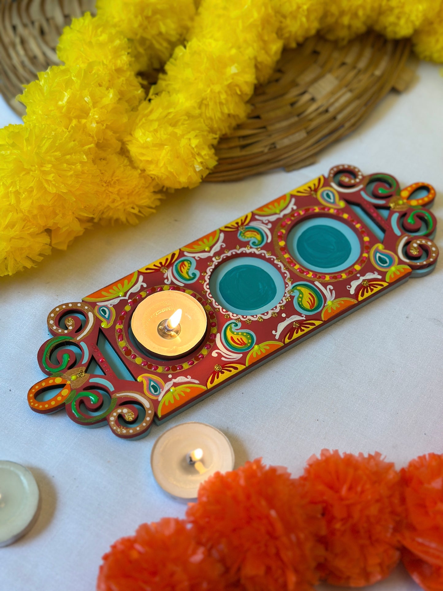 Deepmala - Tea Light Holder Tray