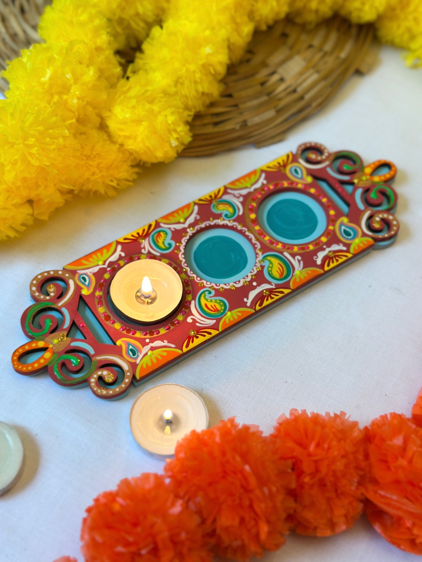 Deepmala - Tea Light Holder Tray
