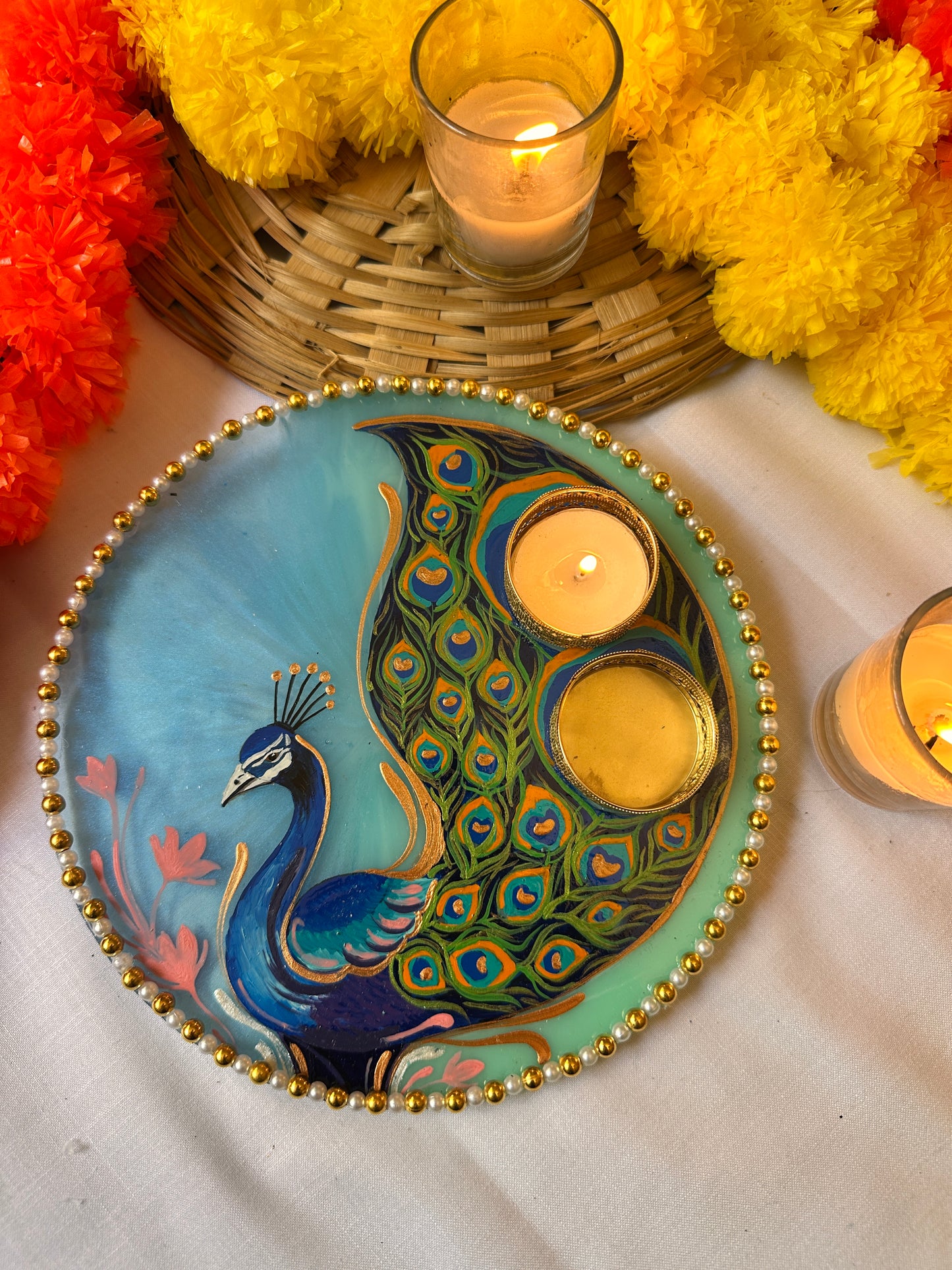 Mor Mahal - Pooja Tray