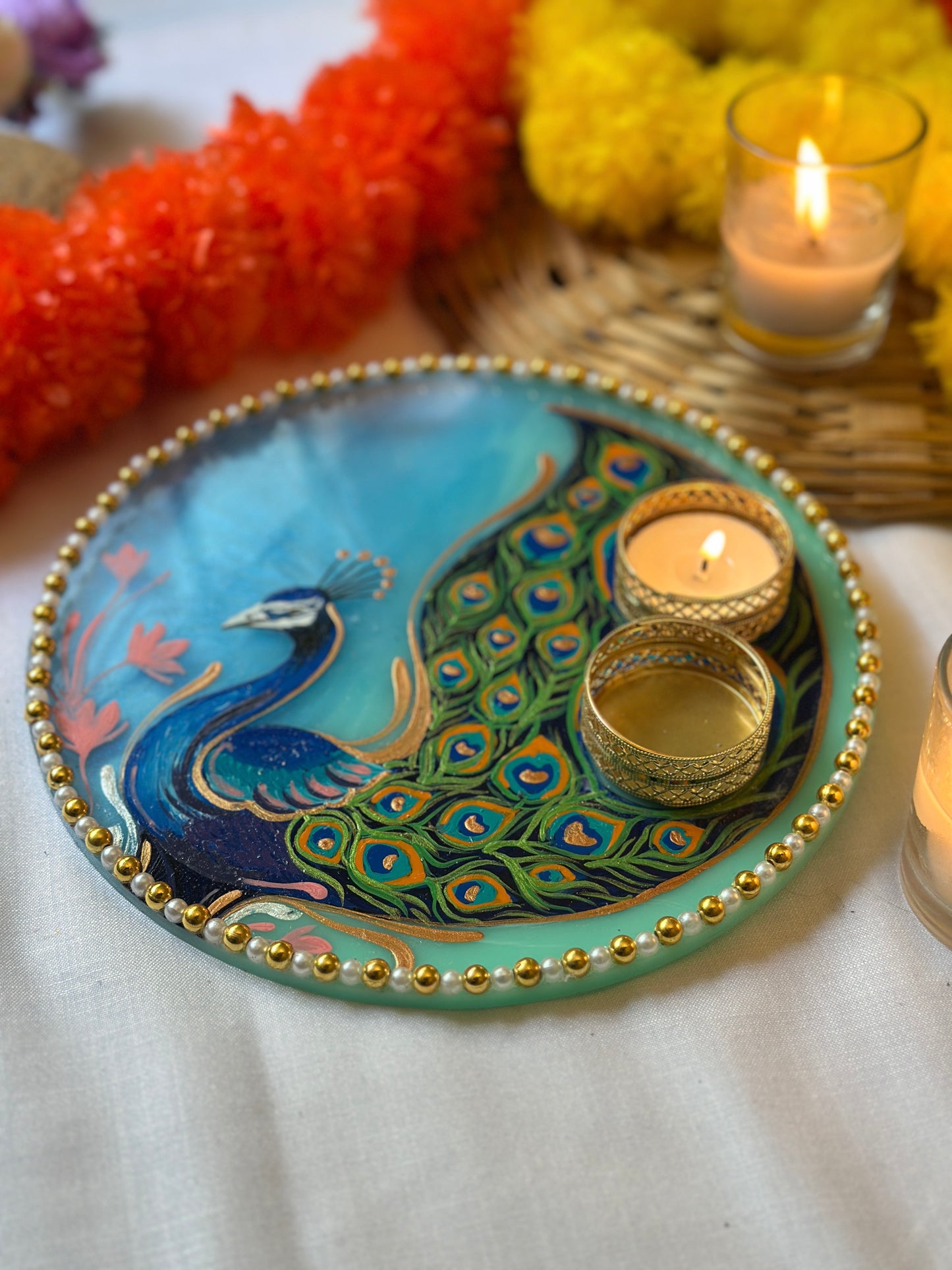 Mor Mahal - Pooja Tray