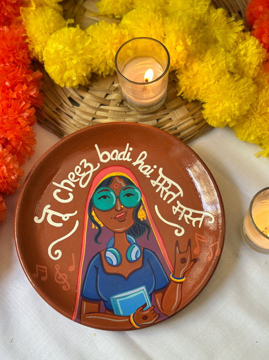 Desi Drama Queen - Terracotta Wallplate