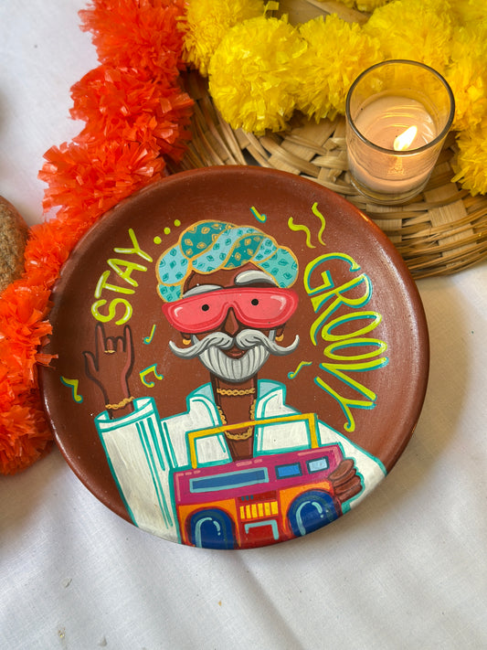 Bindaas Chacha - Terracotta Wallplate