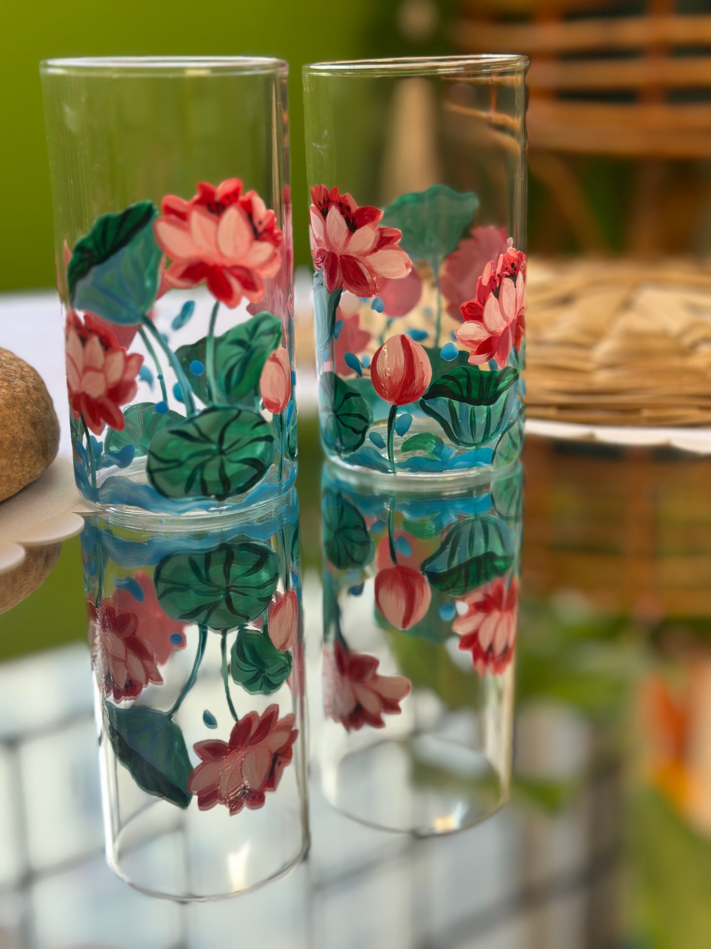 Lotus Whispers - Drinking Glasses