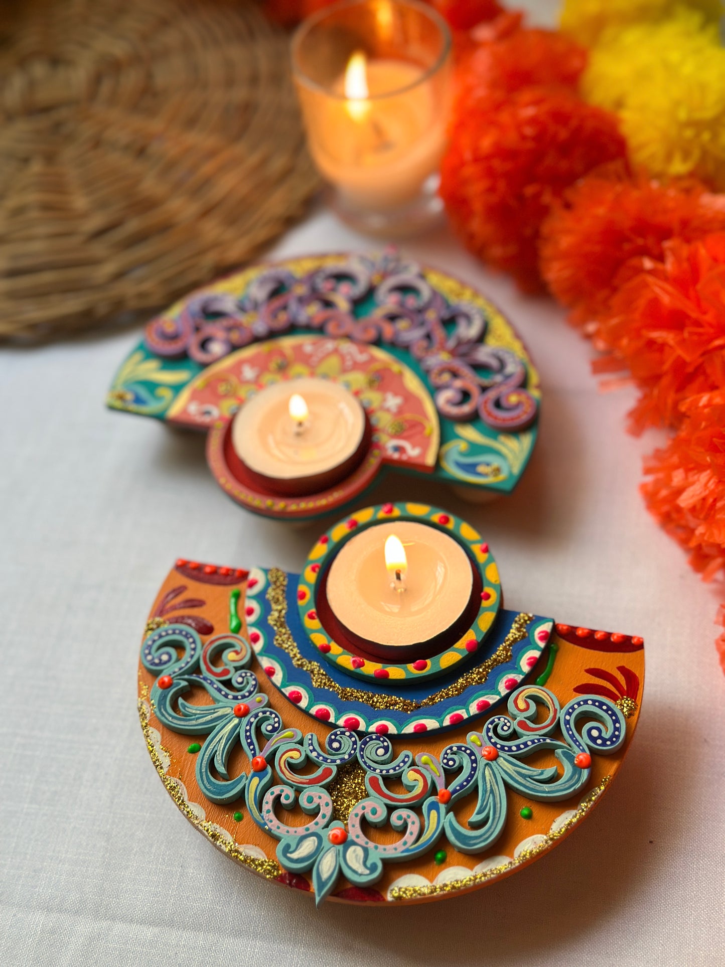 Prarthana - Tea Light Holder (Set of 2)