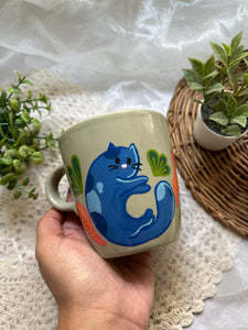 Blue cuddle mug