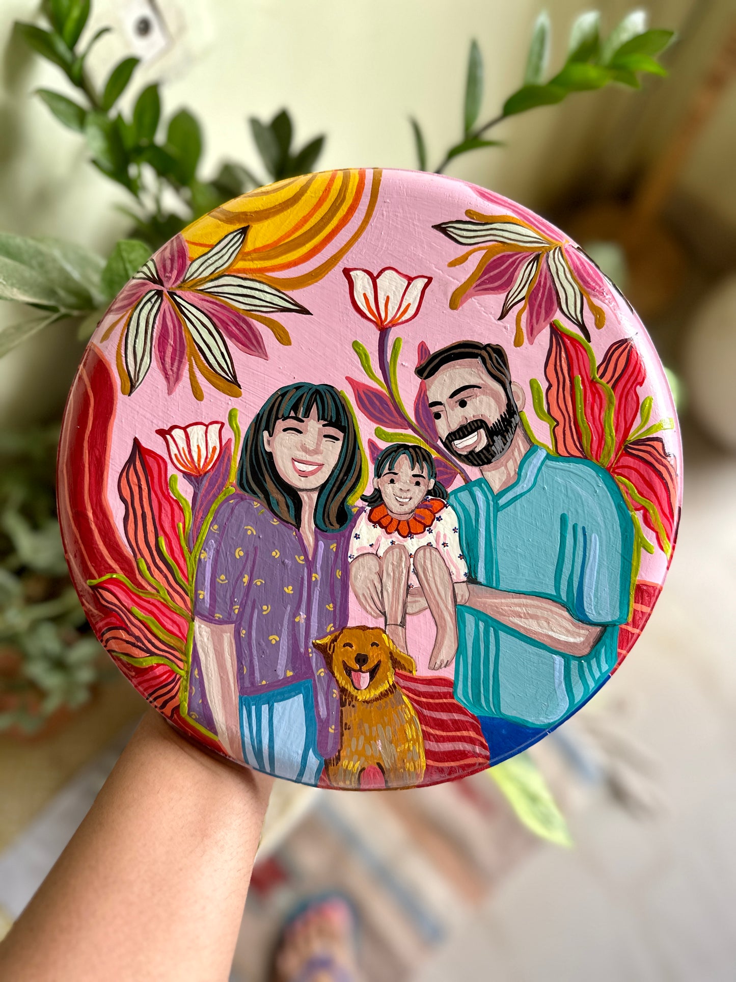 Customised Family Wall Plate