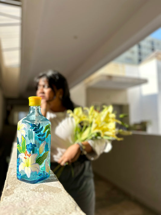 Lily Blooms - Bottle painting workshop | 15 December