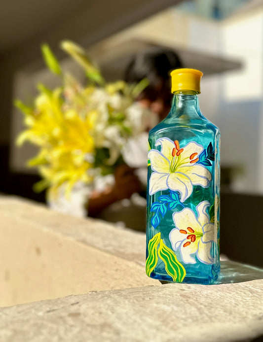 Lily Blooms - Bottle painting workshop | 15 December