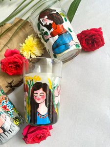 Women in light - scented candles