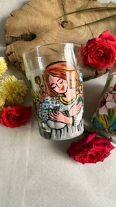 Women in light - scented candles