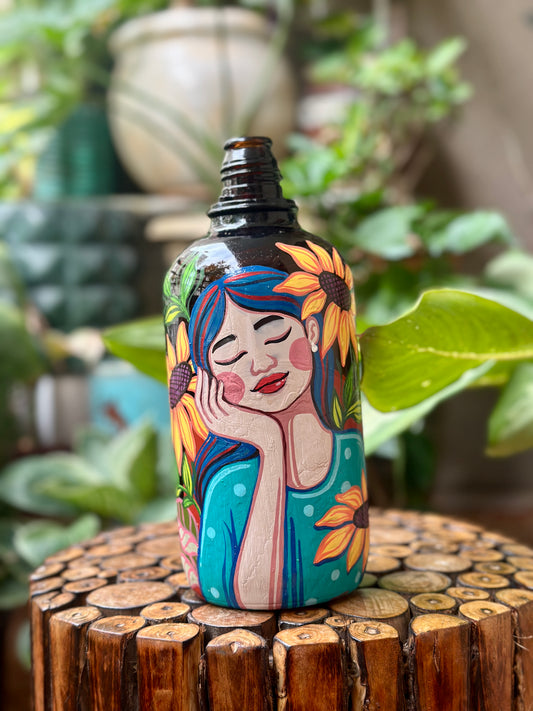 13 September | Online Womanhood Bottle Painting Workshop | Reverie Bloom ❤️