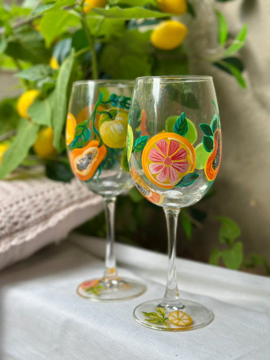 Fruity Fizz - Wine Glasses
