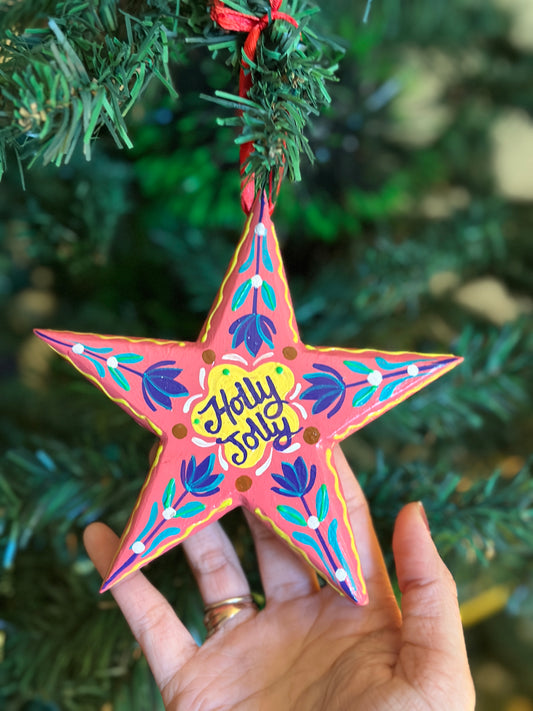 Holly Jolly - star hanging