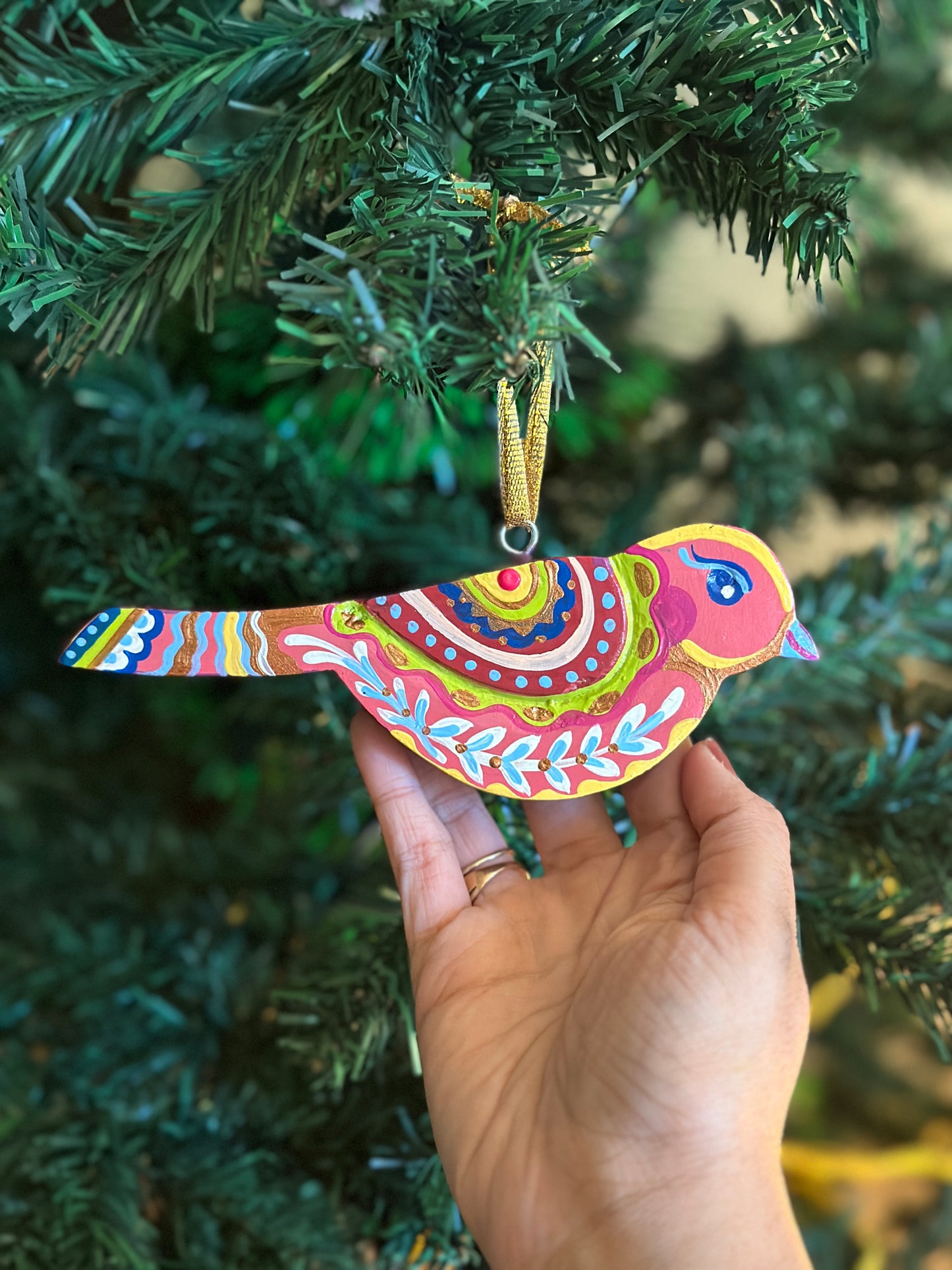 Moonlit Noel - bird hanging