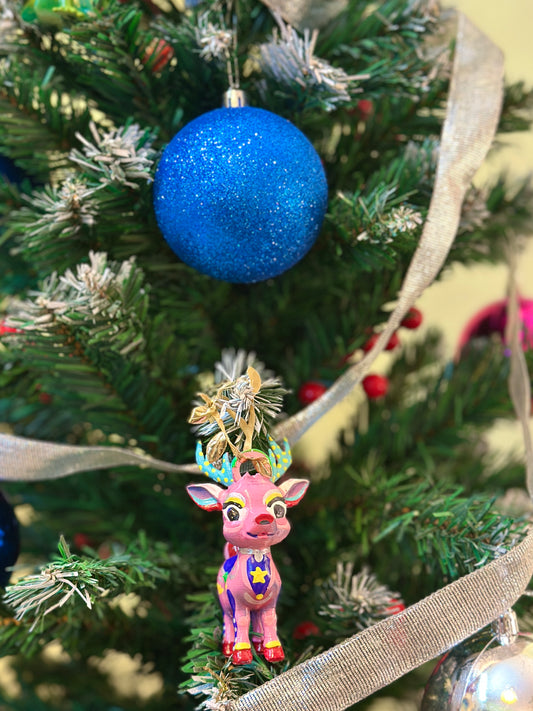 Flora the reindeer - ornament