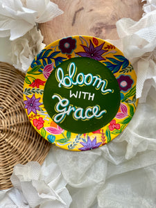 Bloom with grace - wall plate