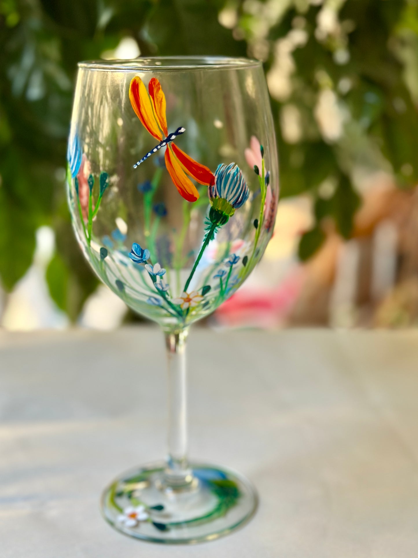 Enchanted Forest - wine glass
