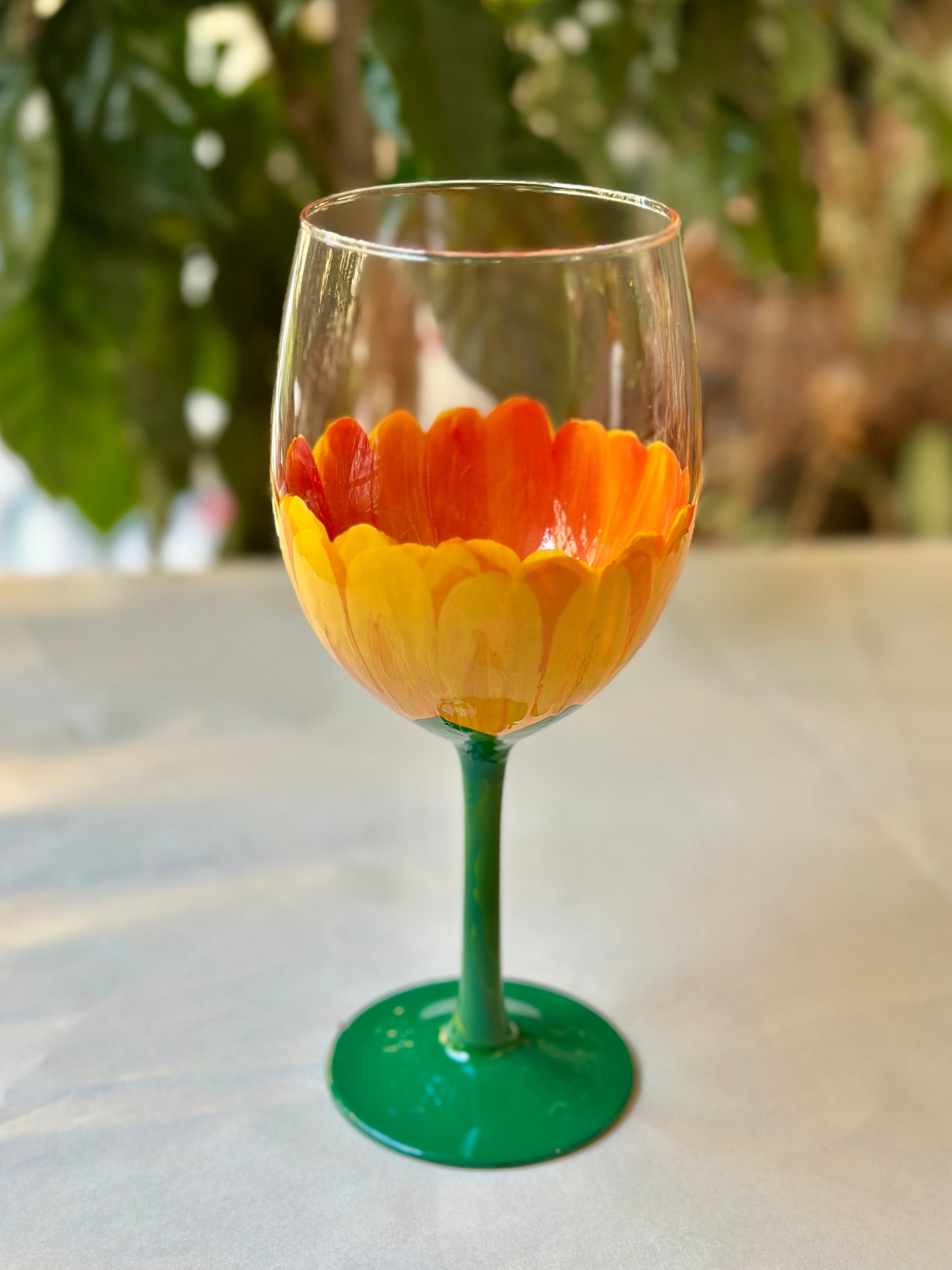Sunflora - wine glass
