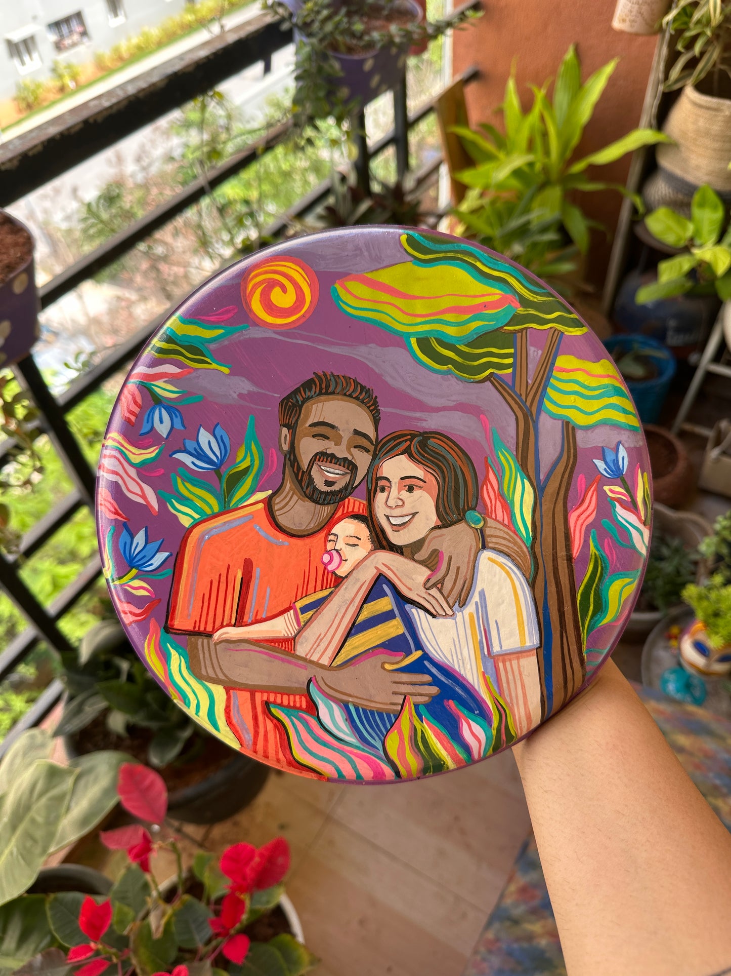 Customised Family Wall Plate