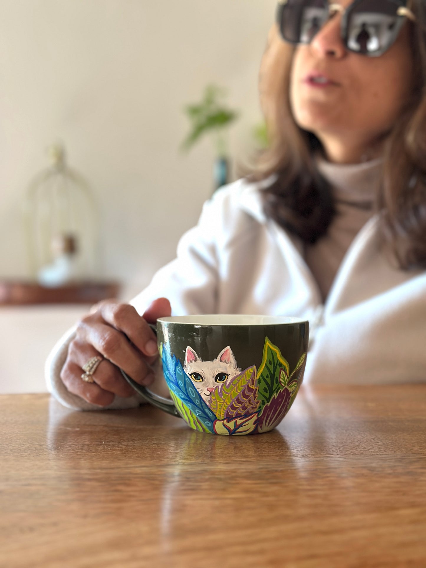Peekaboo Whiskers - coffee mug