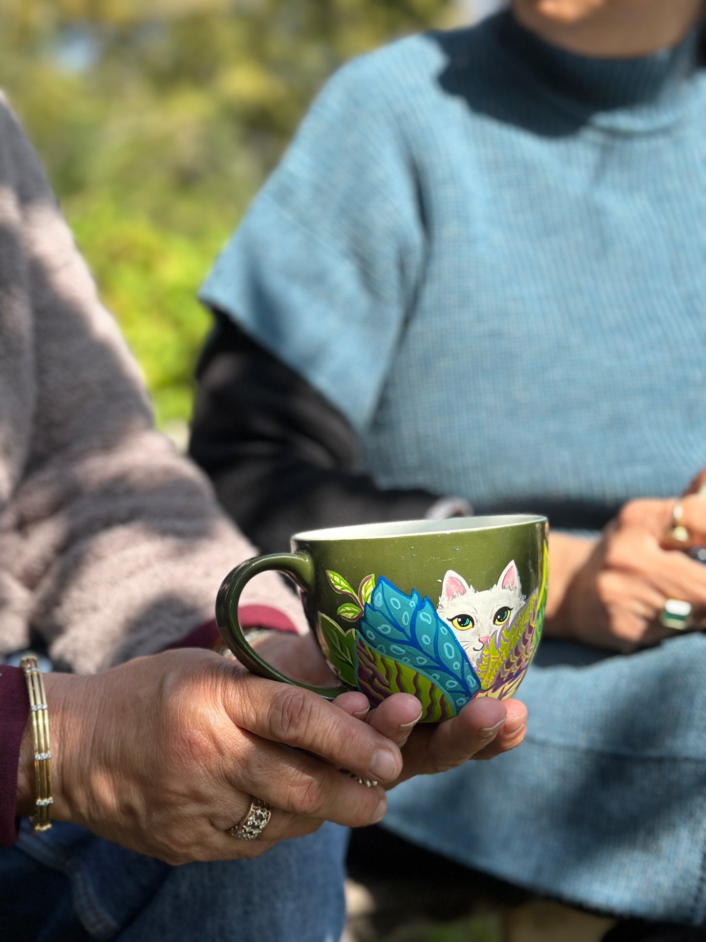 Peekaboo Whiskers - coffee mug