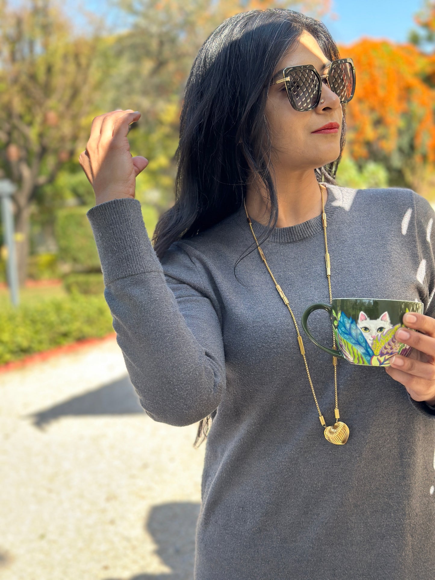 Peekaboo Whiskers - coffee mug