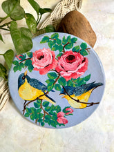 Load image into Gallery viewer, Lovebirds on the Rosebush

