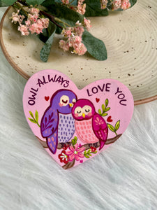 Owl Love - fridge magnet