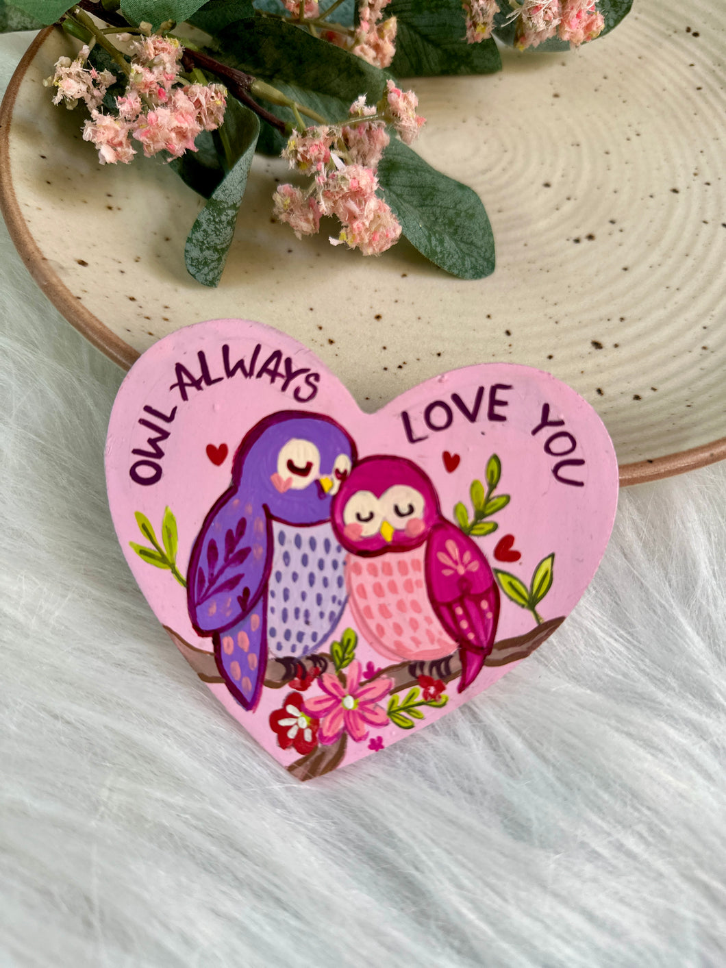 Owl Love - fridge magnet