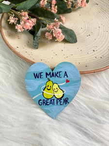 Pear Love - fridge magnet