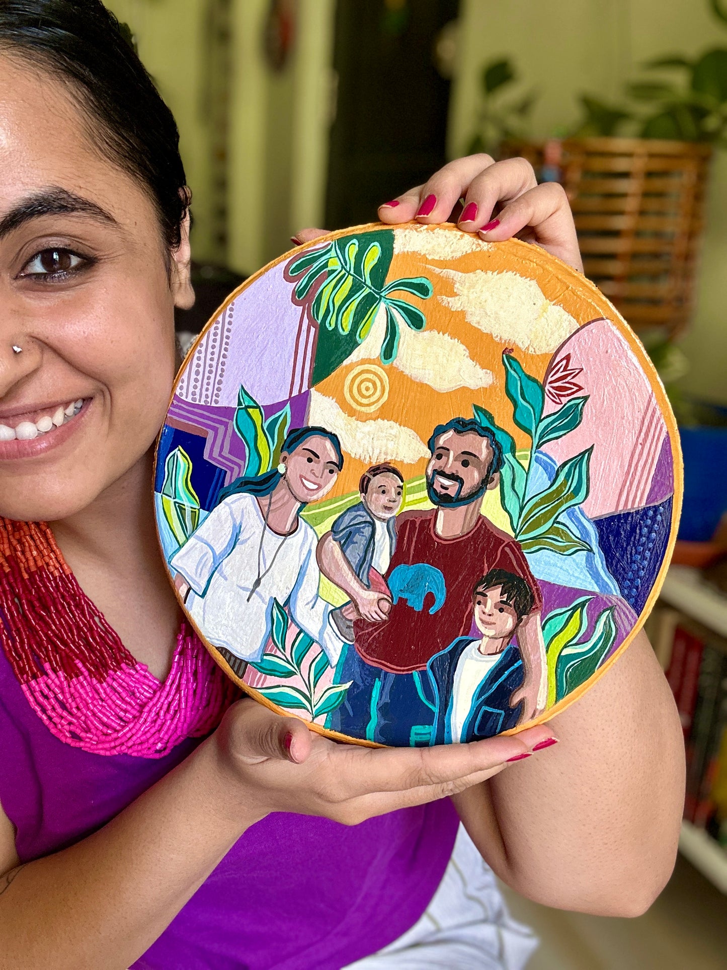 Customised Family Wall Plate