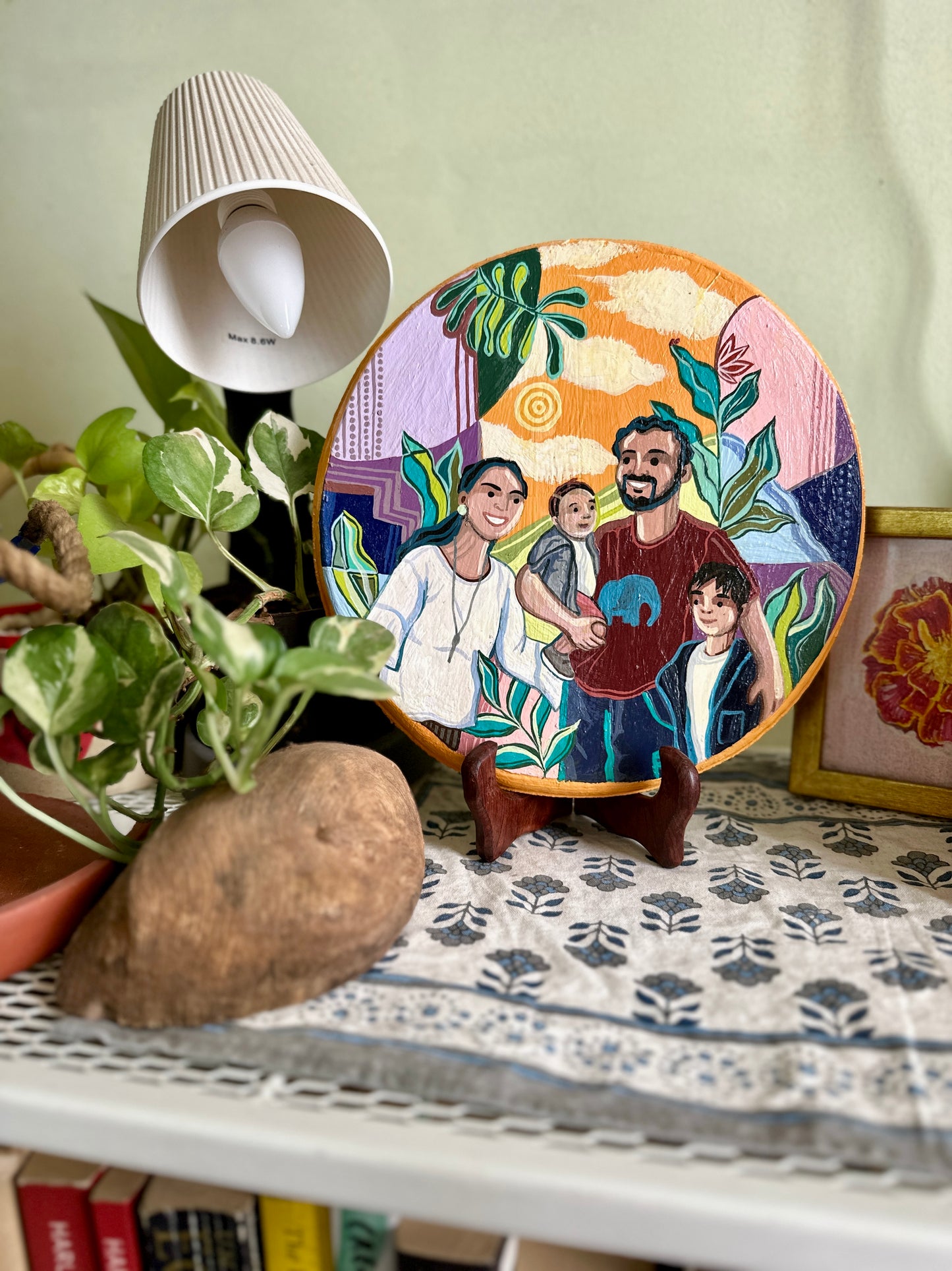 Customised Family Wall Plate