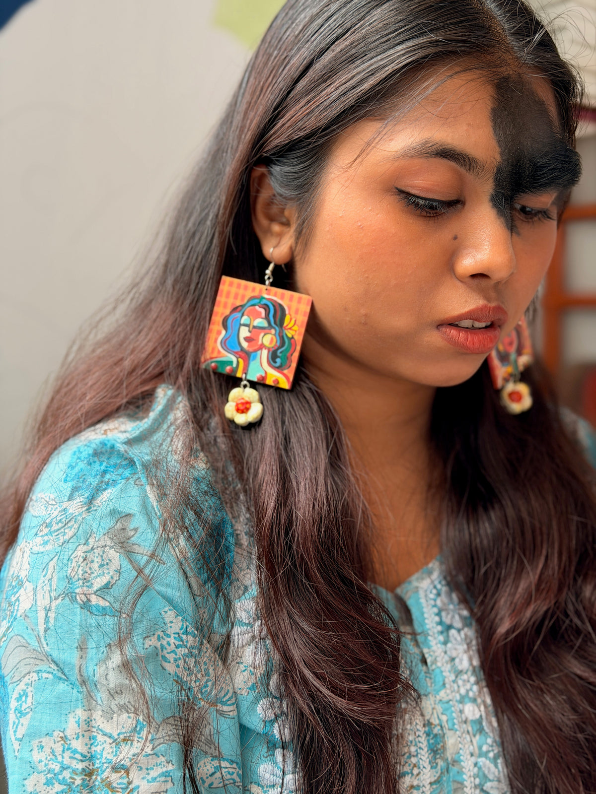 The Sisterhood - Hand-Painted Earrings 🌈