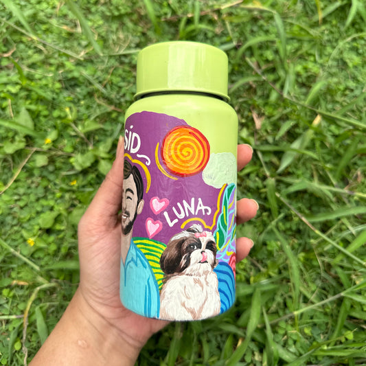 Me And My Fur Baby - Customised Water Bottle