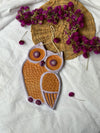 Owl and Earth - Wall hanging