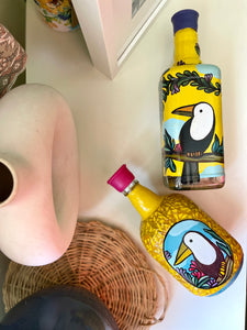 Tropical Paradise Bottle painting workshop