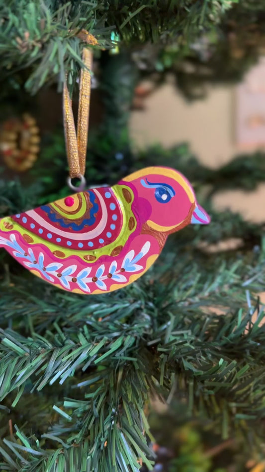 Moonlit Noel - bird hanging
