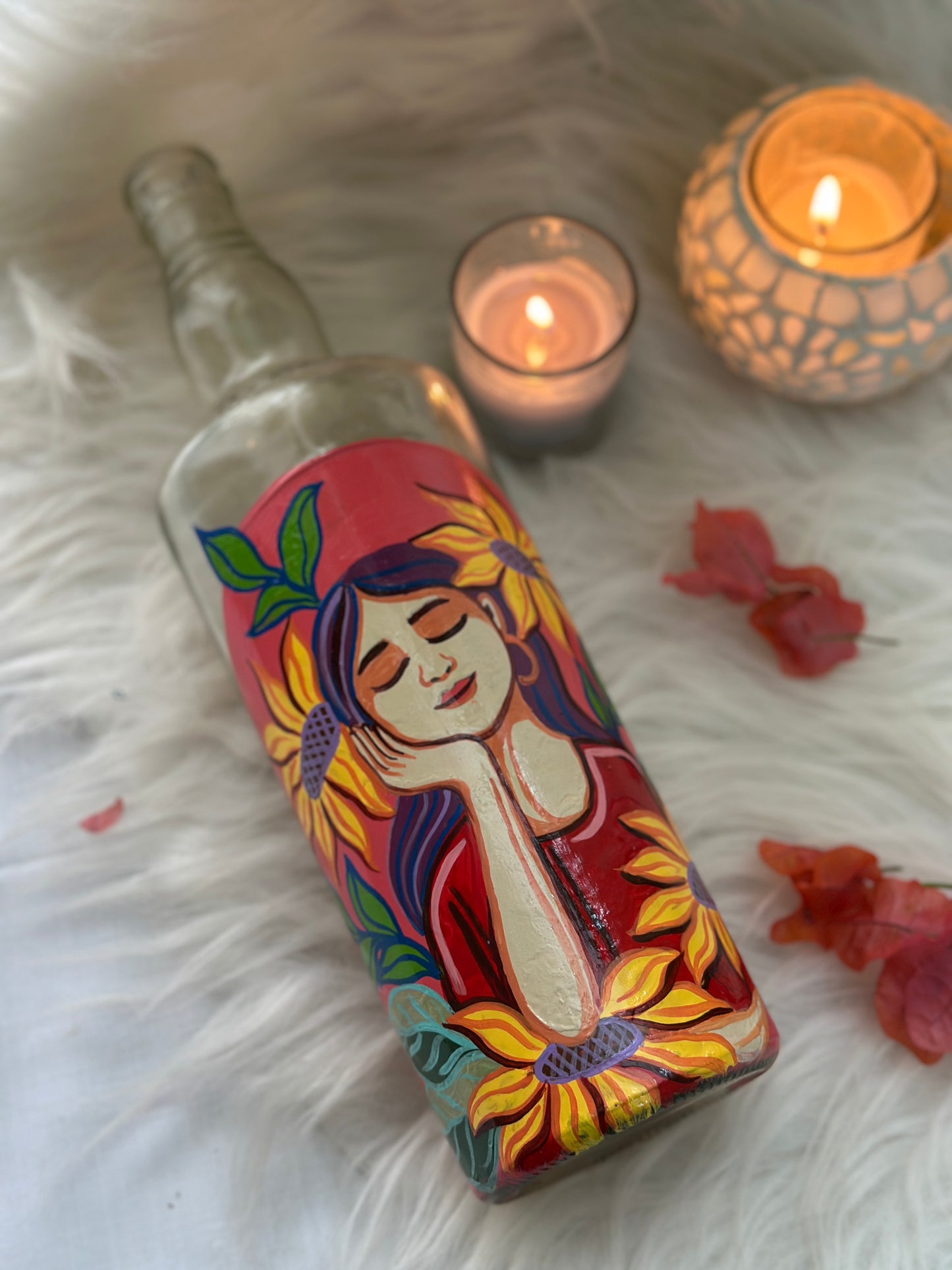 Womanhood - Hand-painted Bottle