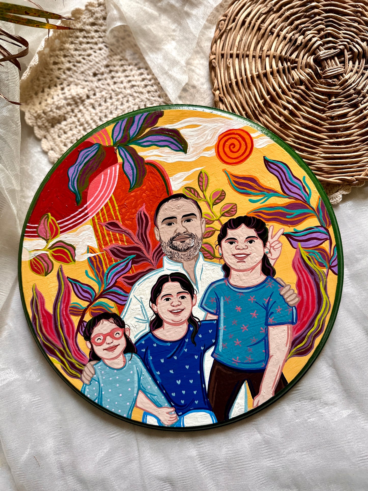 Customised Family Wall Plate