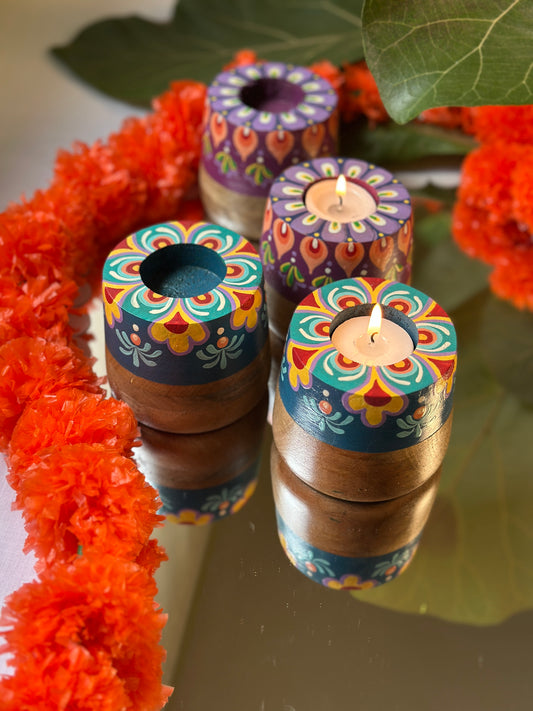 Kusumdeep - Tea Light Holder (Set of 2)
