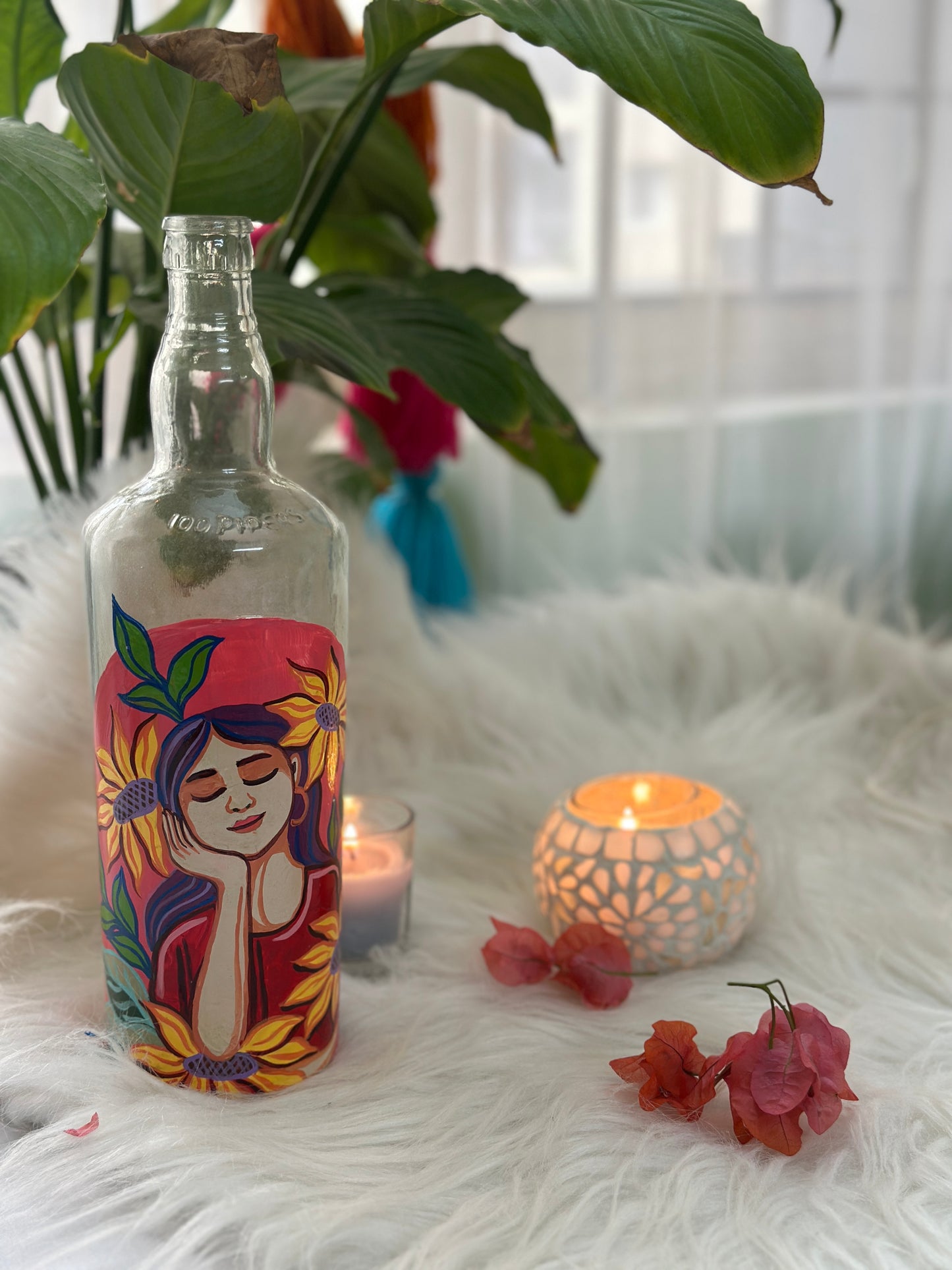 Womanhood - Hand-painted Bottle