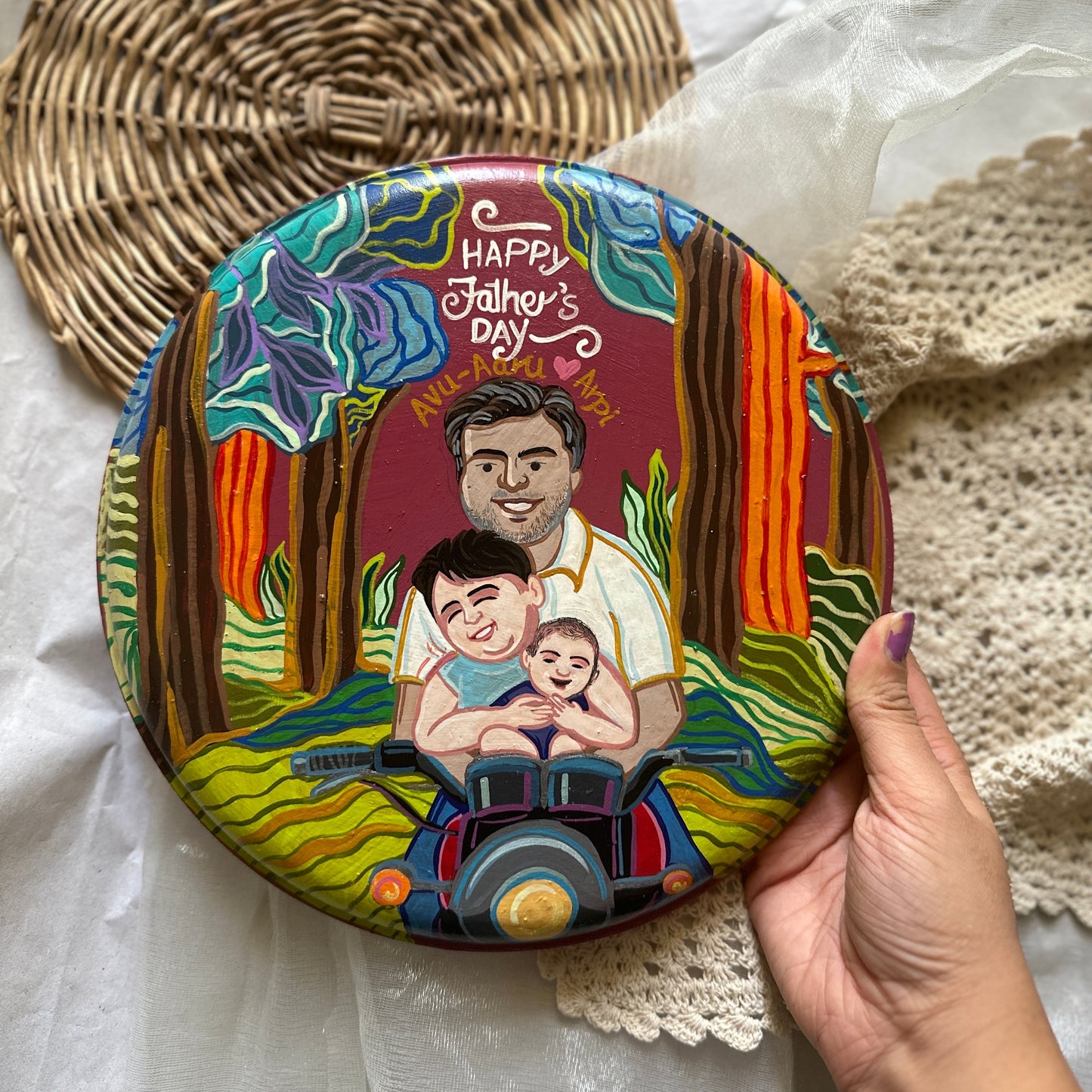 Customised Family Wall Plate