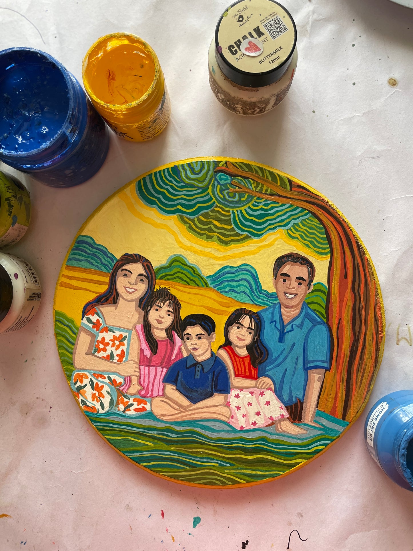 Customised Family Wall Plate