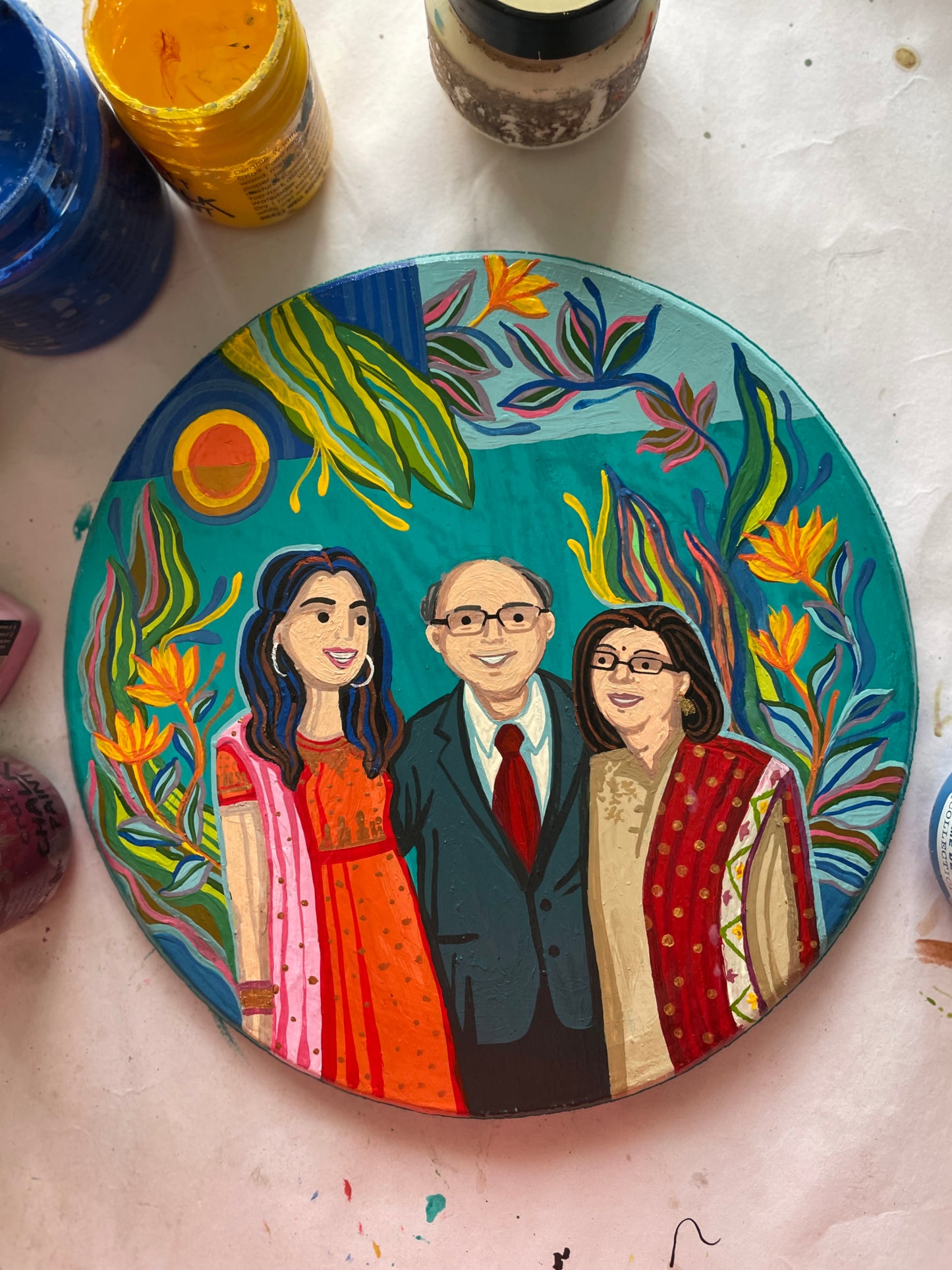 Customised Family Wall Plate