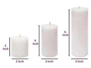 Pink chrysanthemums pillar candle